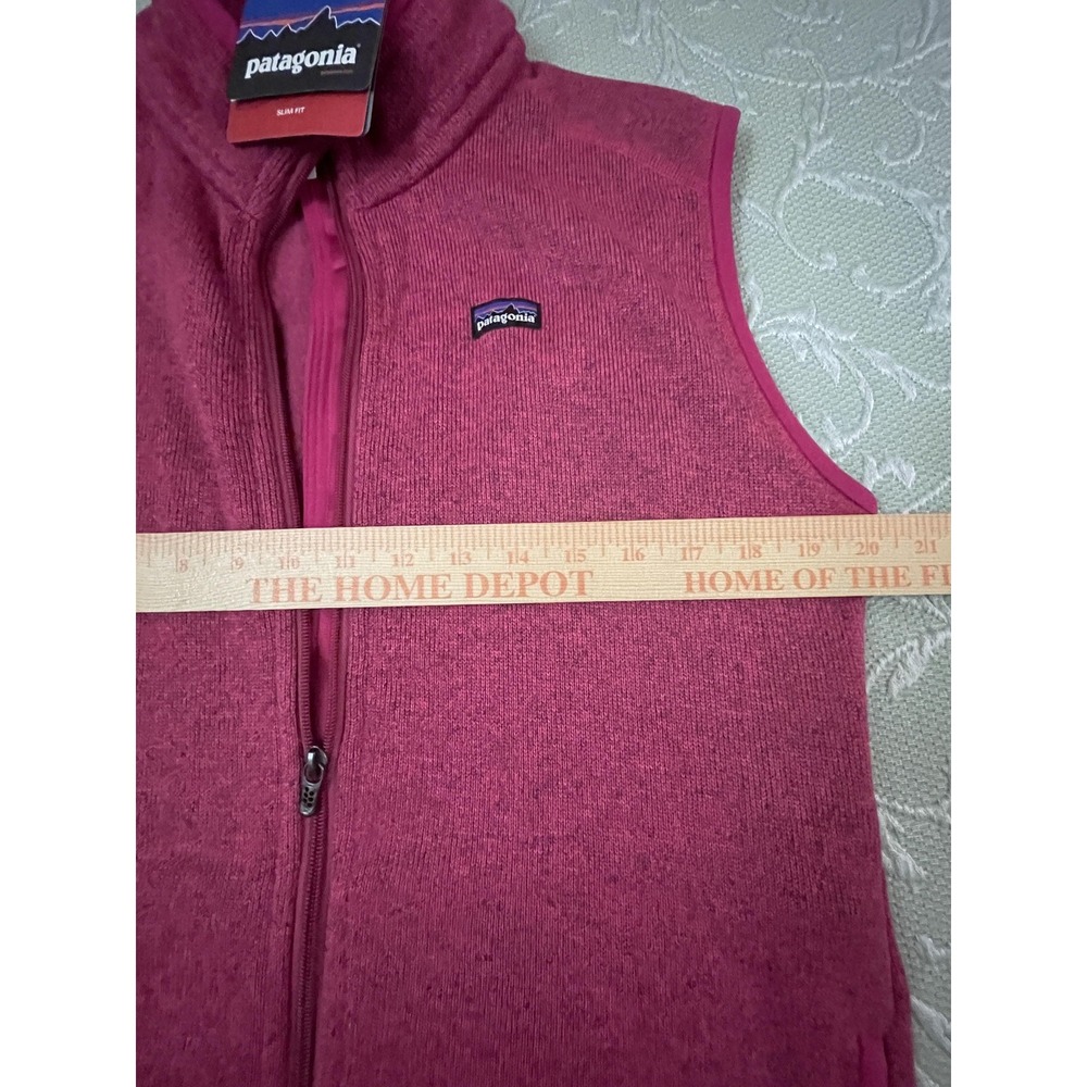 Patagonia Better Sweater Vest Womens XL Pink Full Zip Fleece Slim Fit Outdoor - Picture 9 of 16